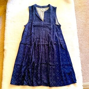 Old Navy M blue tunic long top dress sleeveless